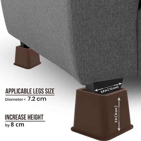 Elevadores Ajustables para Muebles de Cama (Juego de 6)