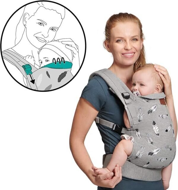  Kinderkraft Mochila Portabebé MILO, Canguro