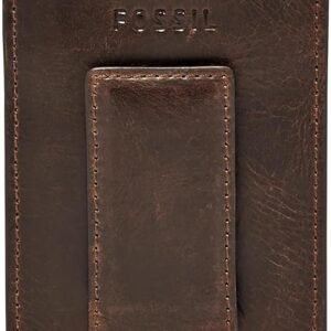 Fossil Men's Derrick Tarjetero de piel