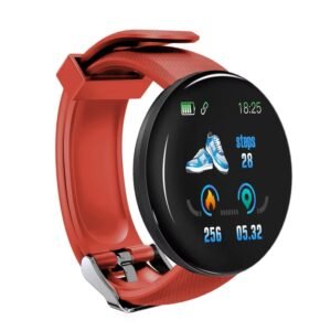 Reloj inteligente D18 para hombres y mujeres COLOR ROJO