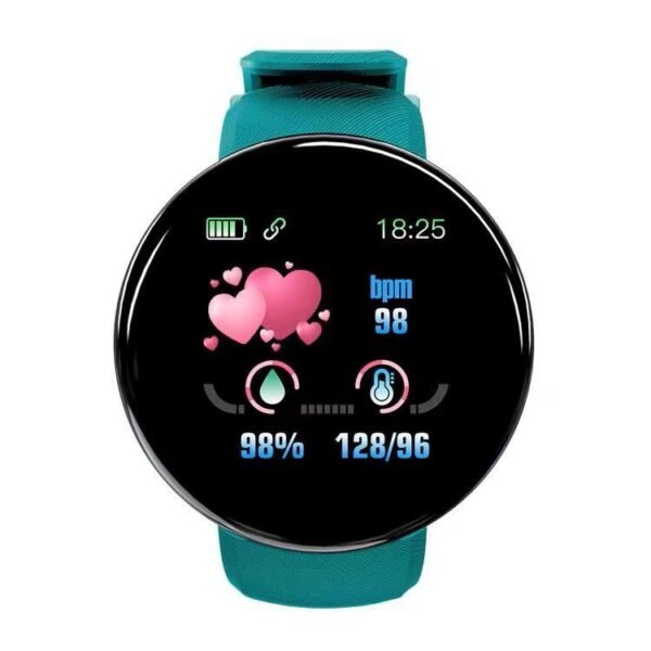 Reloj inteligente D18 para hombres y mujeres COLOR VERDE