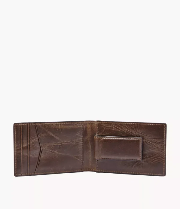 Cartera plegable Derrick con clip para billetes