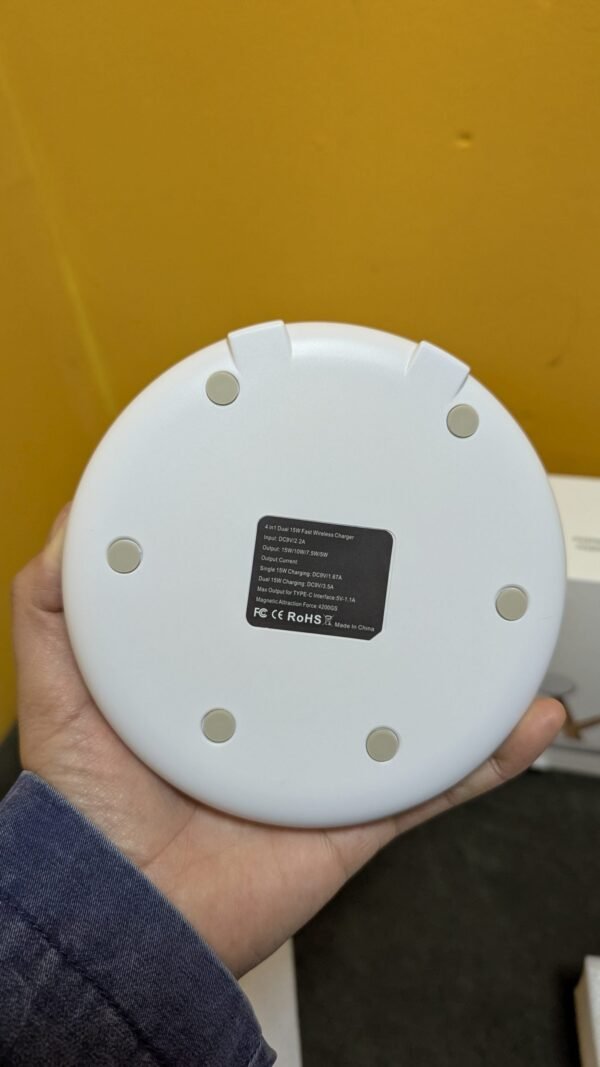 Cargador 3 en 1 inalámbrico magnético plegable 15W - Imagen 6