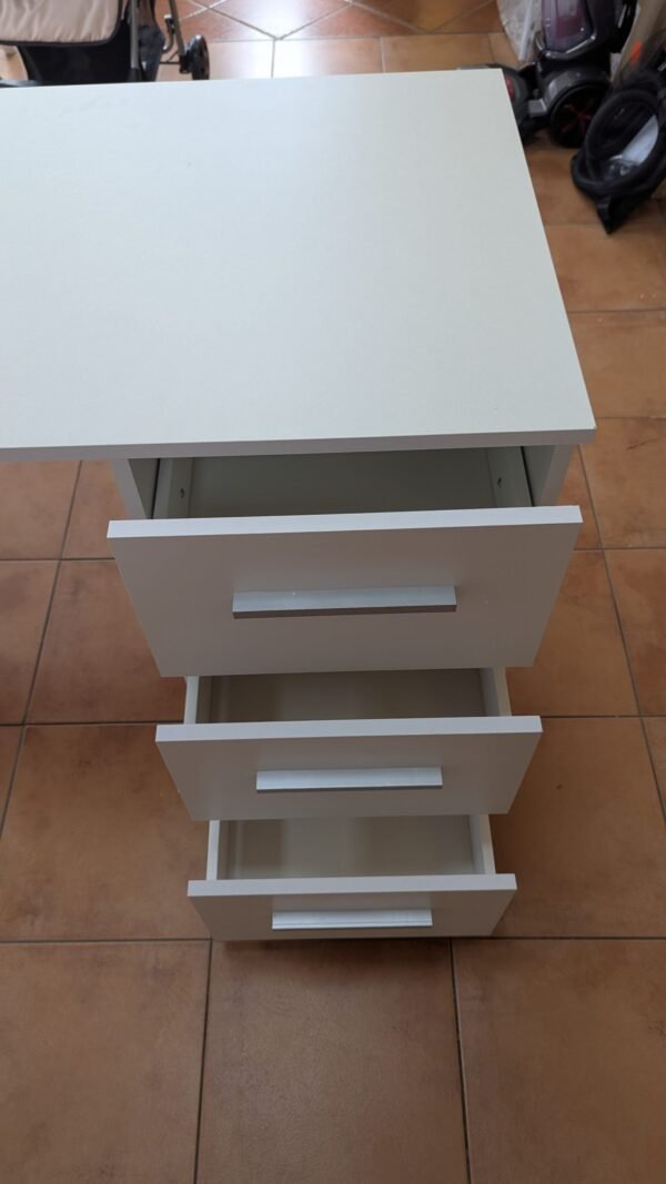 Escritorio moderno para oficina en casa con 3 cajones - Imagen 11