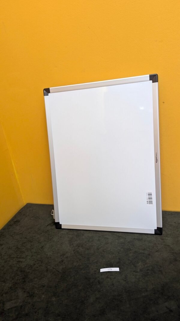 Pizarra blanca magnética con marco de aluminio, 60 cm x 45 cm