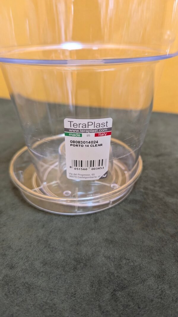 Teraplast Porto Jarrón Transparente con Soporte - Imagen 6
