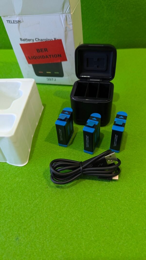 ELESIN Baterías y Cargador para GoPro Hero 12 Hero 11/10/9 - Imagen 5