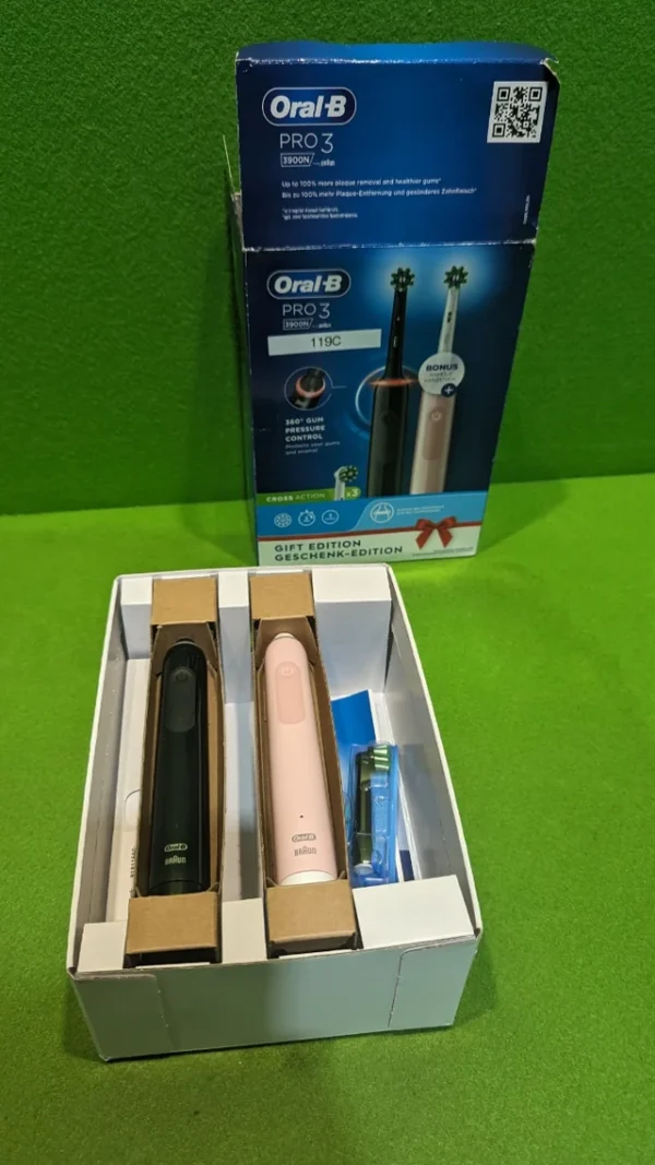 Oral-B Pro 3 3900N Cepillos de Dientes Eléctricos (Pack de 2) - Imagen 6