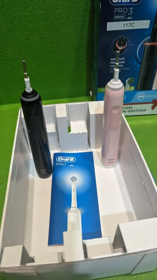 Oral-B Pro 3 3900N Cepillos de Dientes Eléctricos (Pack de 2) - Imagen 4