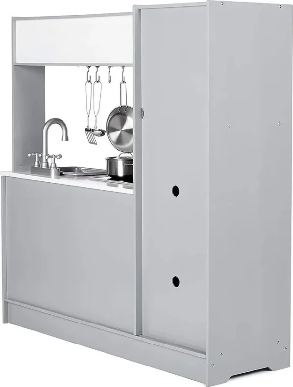 Cocina de juguete, disposición en línea, de madera - Imagen 3