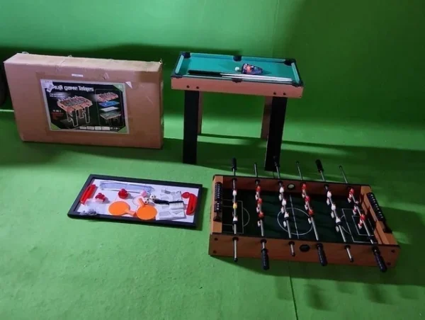 Mesa 4 juegos en 1: Billar, ping-pong, hockey y futbolín - Imagen 2