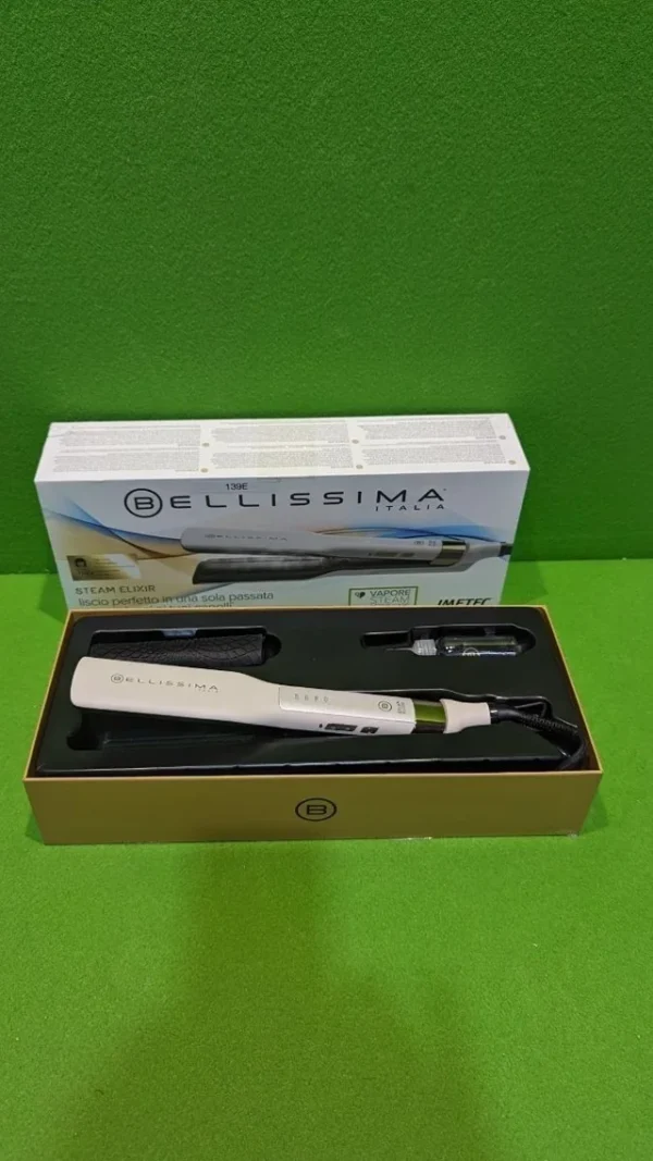 Bellissima Imetec Steam Elixir, plancha de vapor, cabello liso - Imagen 2